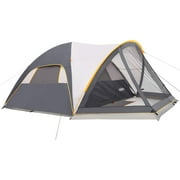 UNP Camping Tent with Screen Room, Portable 6 Person Camping Tent with Screen Porch, Family Dome Tent for Camping Outdoor - 14'x11'x72''(H)